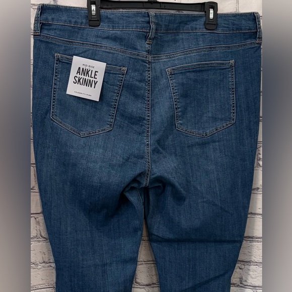 Macy’s Ankle Skinny Women's Blue Jeans Size:20 Celebrity Pink Mid-Rise - Picture 6 of 13